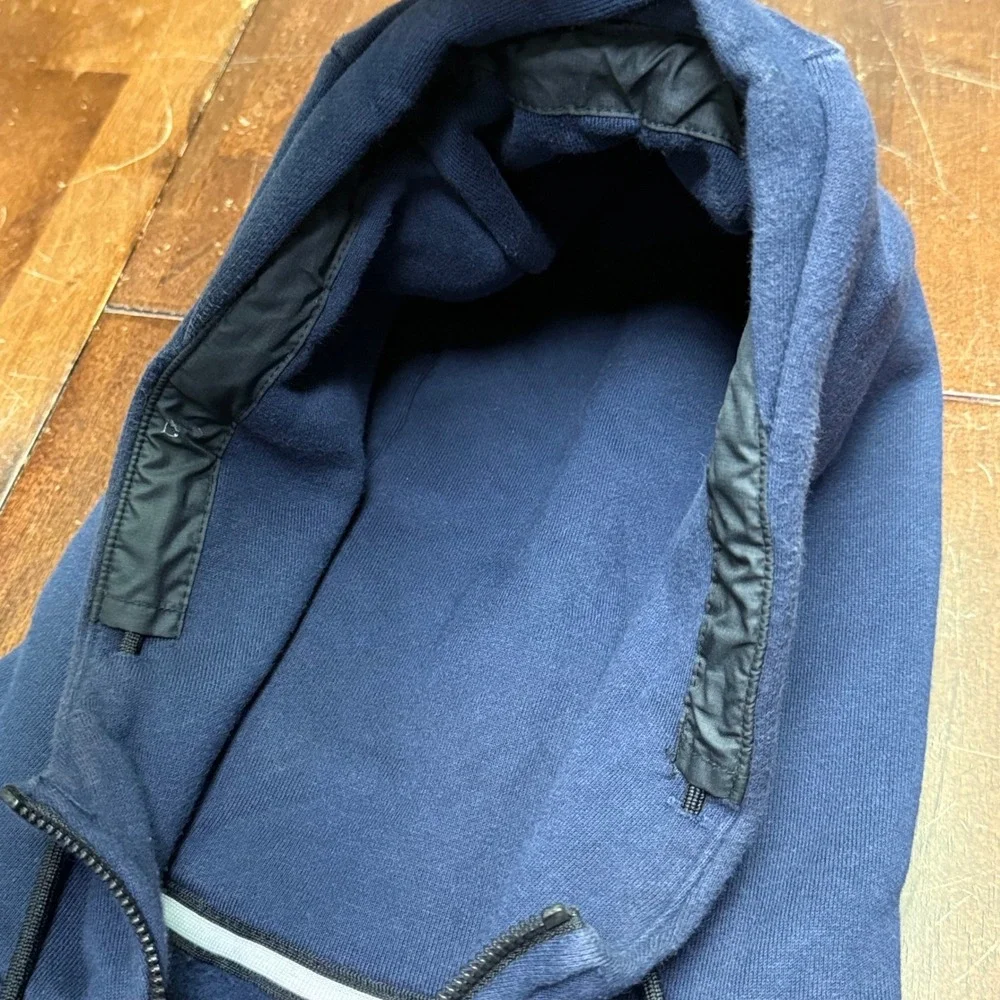 Nike Full Zip Hoodie Mens XXL Navy Blue Sportswear Fleece 835858-451